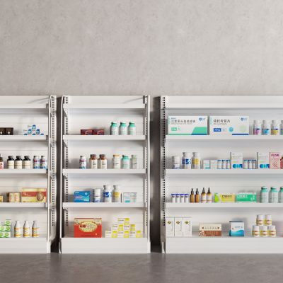 现代医药柜 药品 货架