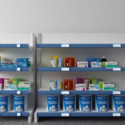 现代医药柜 药品 货架
