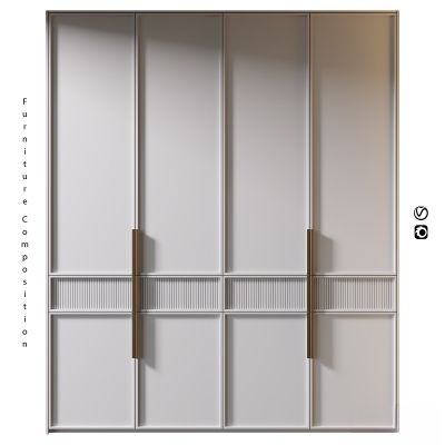 现代柜子,衣柜、衣架