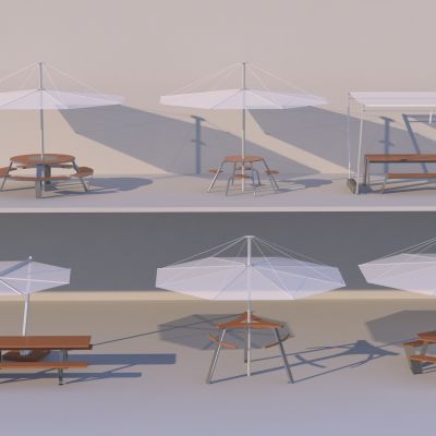 现代户外家具_休闲桌椅