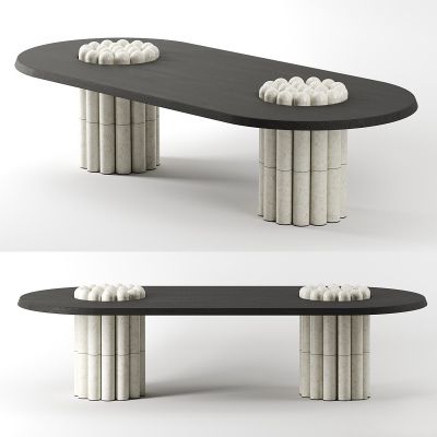 现代桌台,端景台3D模型