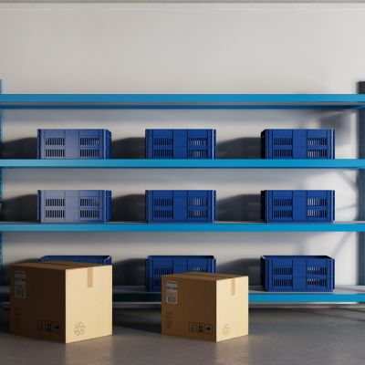 现代货架 快递架 包装