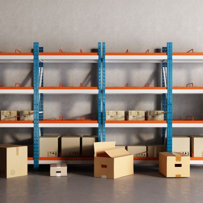 现代货架 快递架 包装