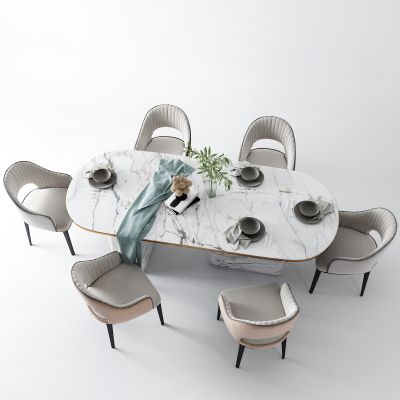 现代大理石餐桌