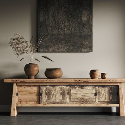 侘寂电视柜3D模型