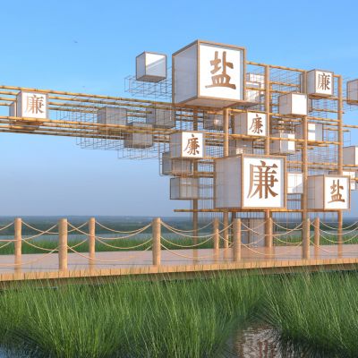 新中式雕塑小品