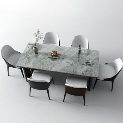 现代大理石餐桌