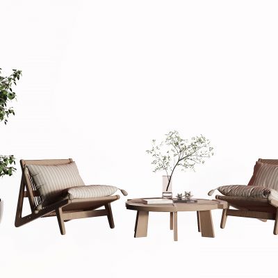 现代安户外椅 休闲椅 盆景