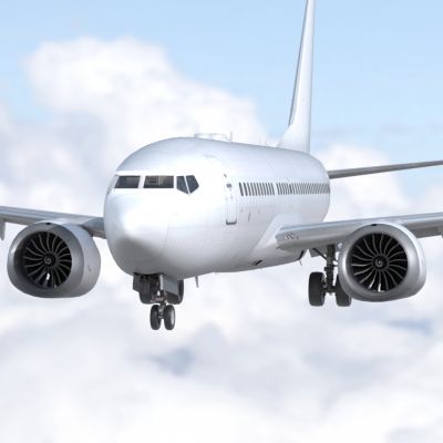 波音737max7客机民航飞机带驾驶室4套涂装合集3D模型
