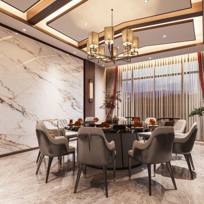 新中式餐厅包间