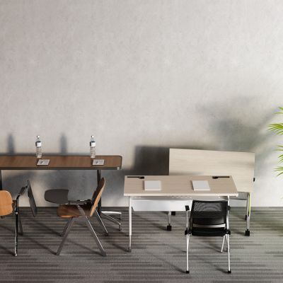 现代培训桌 培训椅 矿泉水