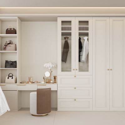 现代衣柜 梳妆台 现代衣帽间衣柜 服饰包包 衣服 箱包
