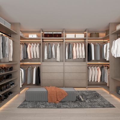 全屋定制 现代开放式衣帽间
