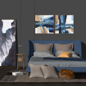 北欧床具 家具组合