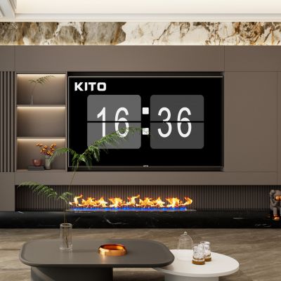 意式轻奢风内嵌电视客厅电视背景墙