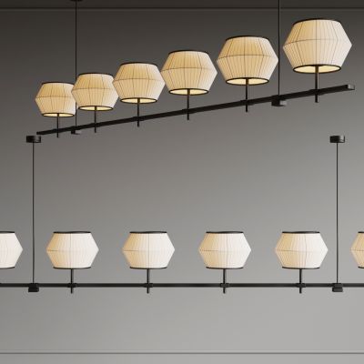 新中式长吊灯  餐厅吊灯 书房吊灯