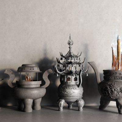 中式青铜器 鼎 香炉