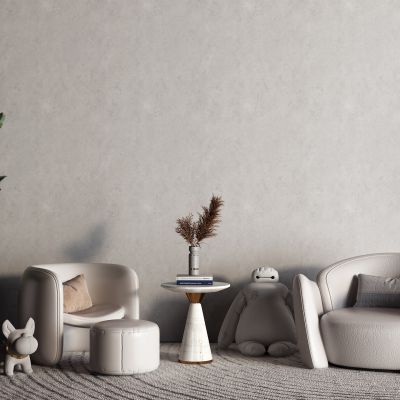 现代休闲椅 盆栽