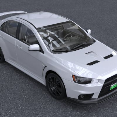 三菱翼豪陆神赛车跑车