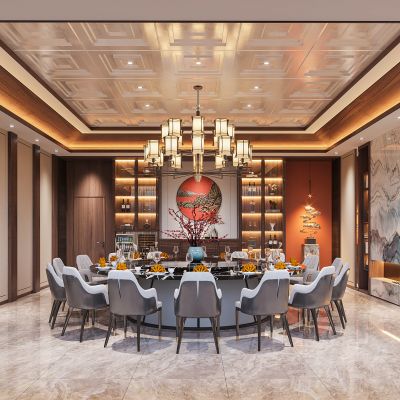 新中式餐厅包间
