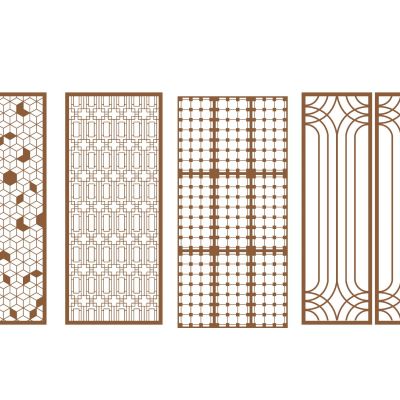 中式屏风隔断实木格栅花窗漏窗隔断