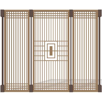 中式屏风隔断木格栅花窗漏窗隔断