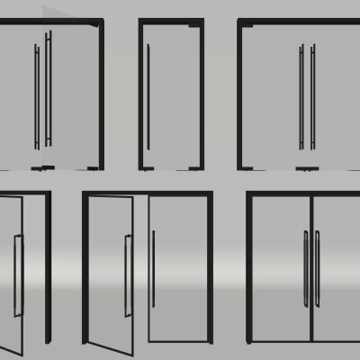 现代玻璃双开门玻璃单开门办公玻璃门玻璃大门玻璃推拉门商业大门