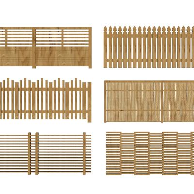 中式木围栏木栅栏篱笆护栏实木护栏木围挡栅栏门竹篱笆