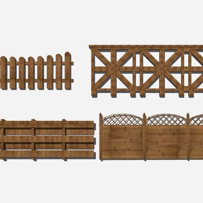 中式木围栏实木栅栏篱笆护栏实木护栏木围挡栅栏门