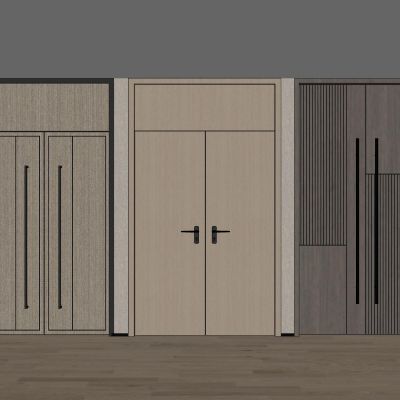 现代双开门组合酒店房门宴会厅门工装门入户门平板门实木门