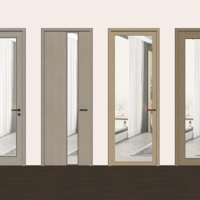 现代单开门卫生间门长虹玻璃磨砂玻璃卧室门