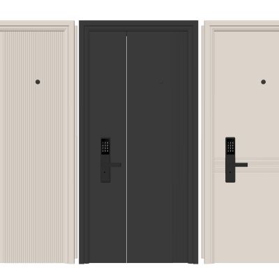 现代入户门防盗门密码锁门金属门电子锁门