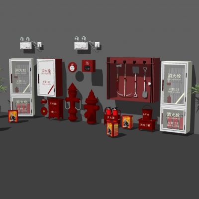 消防器材设备组合消防设施消防门消防柜安全出口灭火器烟雾报警器消火栓消防栓