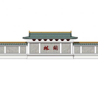 中式景墙照壁影壁墙围墙浮雕苏式景墙马头墙瓦片墙中式纹样雕花砖雕牌楼5