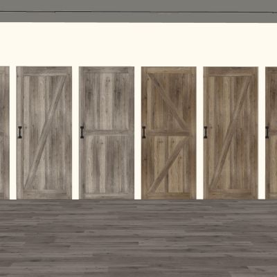 中式复古木门单开门入户门房门