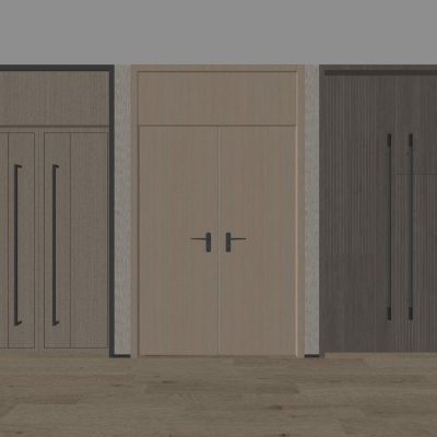 现代双开门组合会议室双开门办公室门金属防盗门