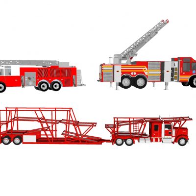 现代消防器材消防车消防设施