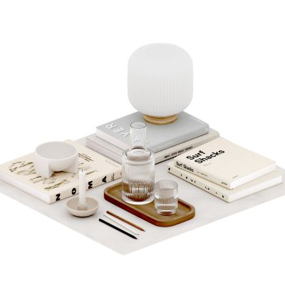 桌面摆件 装饰摆件 书籍台灯 