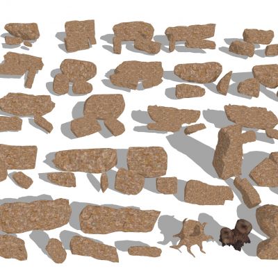 假山景石卵石自然石山石黄锈石花岗岩