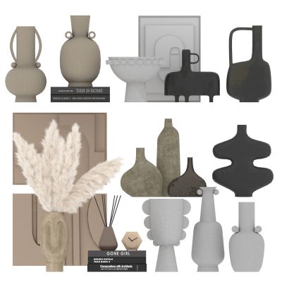 书架 置物架 墙面挂架 书籍 雕塑 