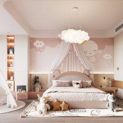 儿童房 卧室 女孩房 儿童玩具 吊灯 装饰摆件