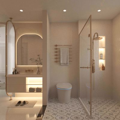 卫生间 浴室 浴室柜 马桶 淋浴间 花洒