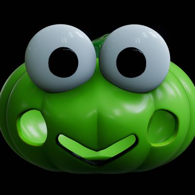 现代万圣节青蛙南瓜摆设，南瓜灯，南瓜怪摆件，儿童玩具，装饰陈设品