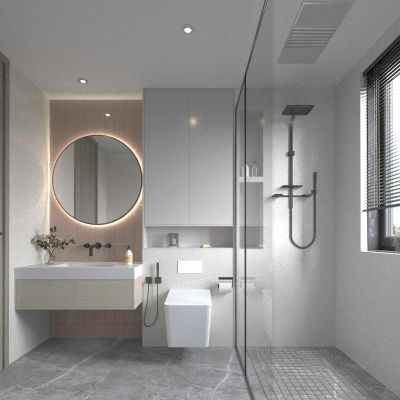 卫生间 浴室 浴室柜 马桶 淋浴间 花洒