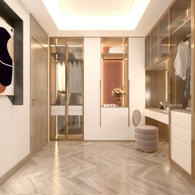 衣帽间 衣物 衣服  梳妆台