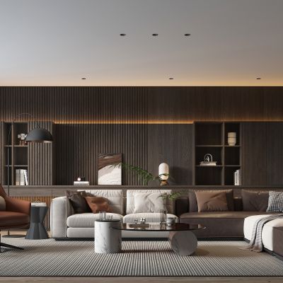 现代 家居客厅 沙发3D模型