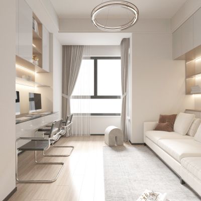 书房 书桌 电脑桌 沙发 电竞房