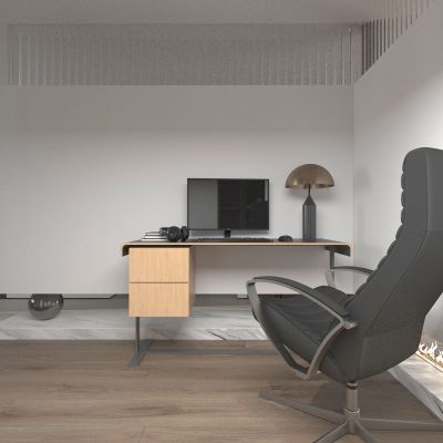 书房 书桌 办公桌 电脑桌 电脑椅 