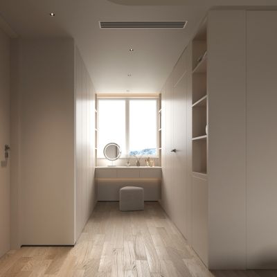 衣柜 过道 梳妆台 卧室