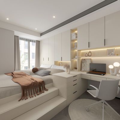 卧室 榻榻米 学习桌 儿童玩具 室内摆件 